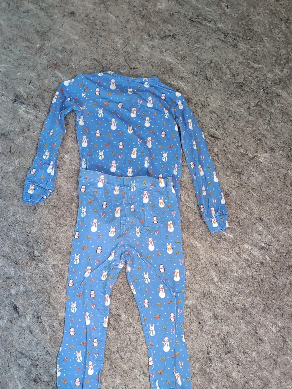 Magnetic Me Blue Snowman Print Kids Pajama Set Size 3T
